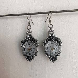 Compass Dangle Earrings